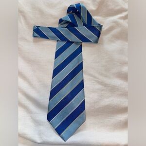 Blue Striped Men's Tie -Van Heusen